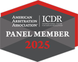 American Arbitration Association ICDR Panel Member 2025